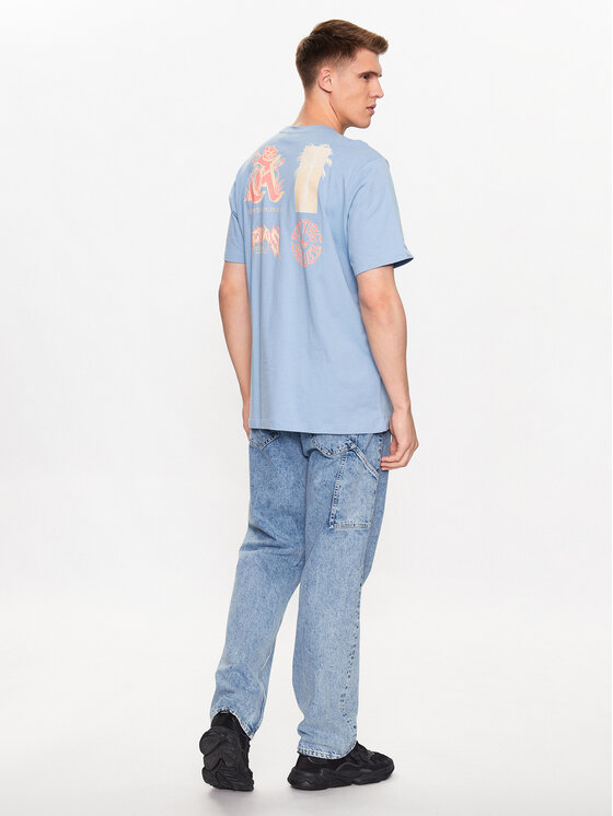 adidas adidas Футболка Graphic Glide T-Shirt IC5750 Блакитний Loose Fit