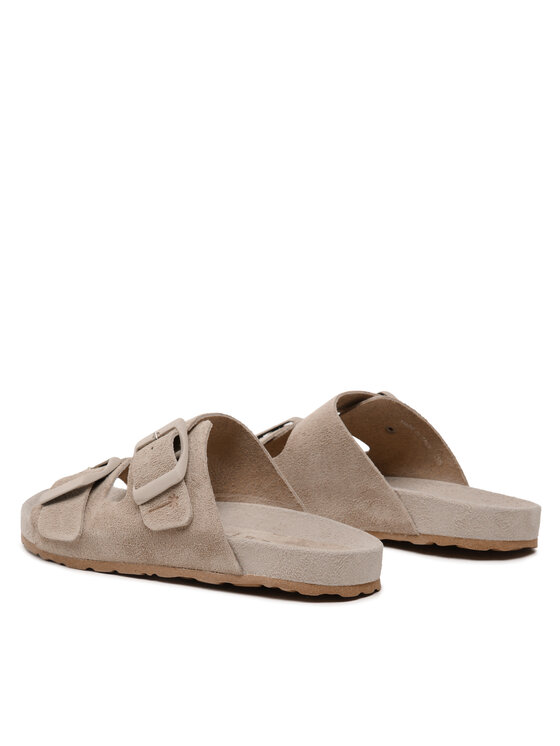 Manebi Чехли Manebi Suede Traveler Nordic Sandals W 1.9 RT Кафяв