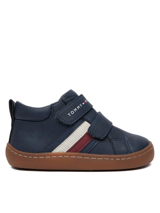Tommy Hilfiger Snīkeri Tommy Hilfiger Mid Cut Velcro Sneaker T1XH-35222-1355800 Tumši zils