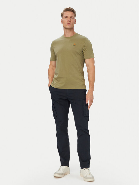 Aeronautica Militare Aeronautica Militare Camiseta 262TS1580UJ00372 Verde Regular Fit