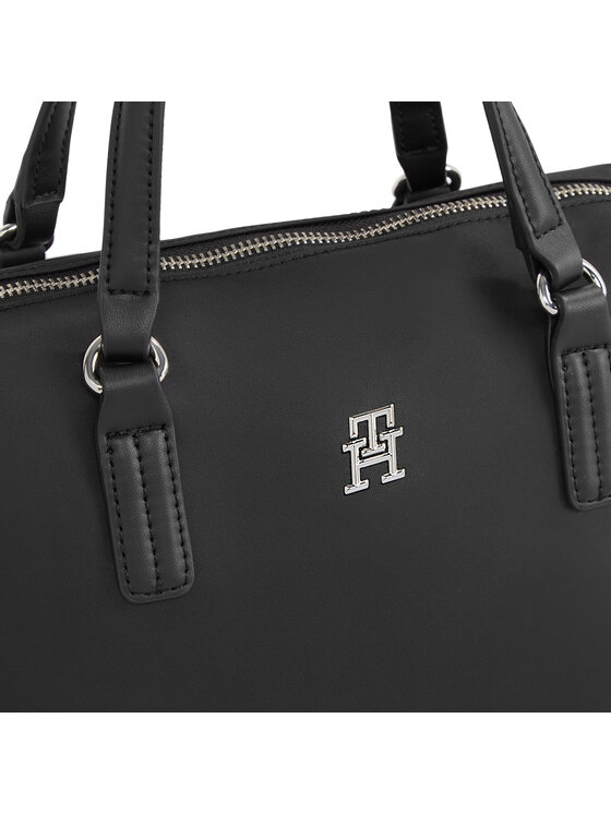 Tommy Hilfiger Kabelka Tommy Hilfiger Poppy Th Small Tote AW0AW15640 Čierna