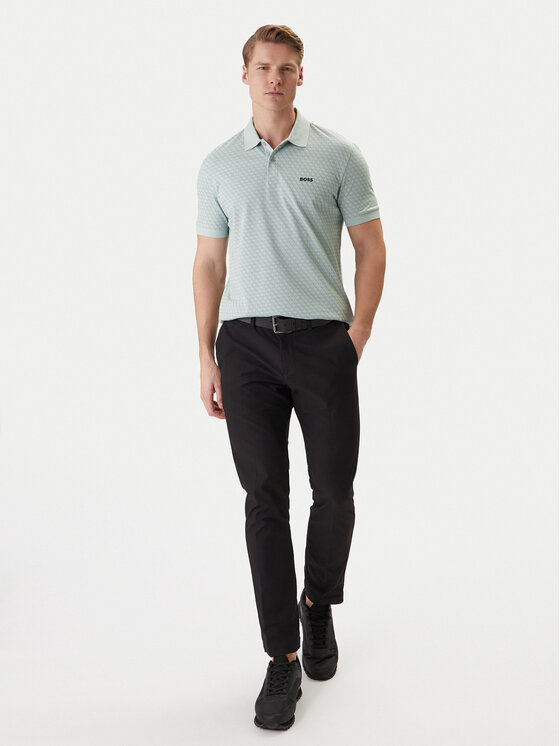 BOSS BOSS Polo PL_GOC Chip Pattern 50554591 Turquesa Regular Fit