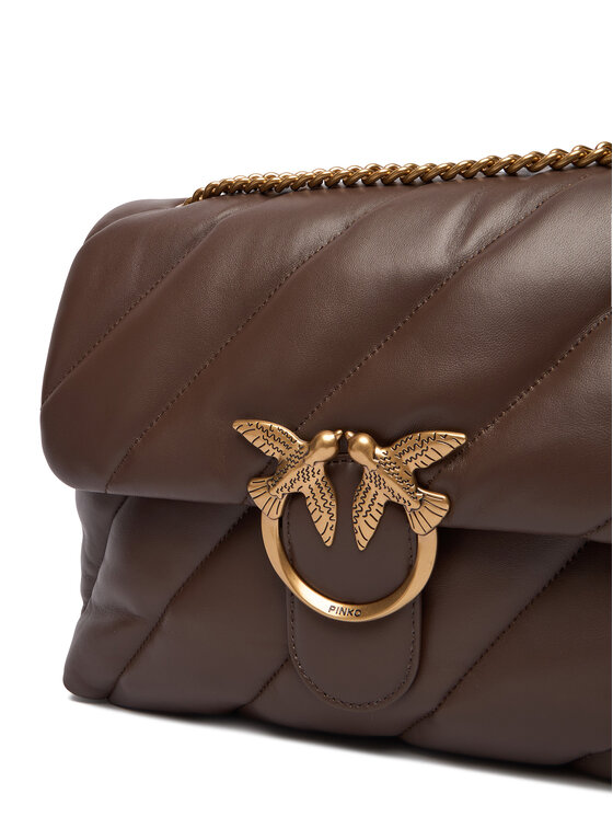PINKO Kabelka PINKO Love Puff Big Cl AI 25-26 PLTT 100037 A0F2 Hnedá
