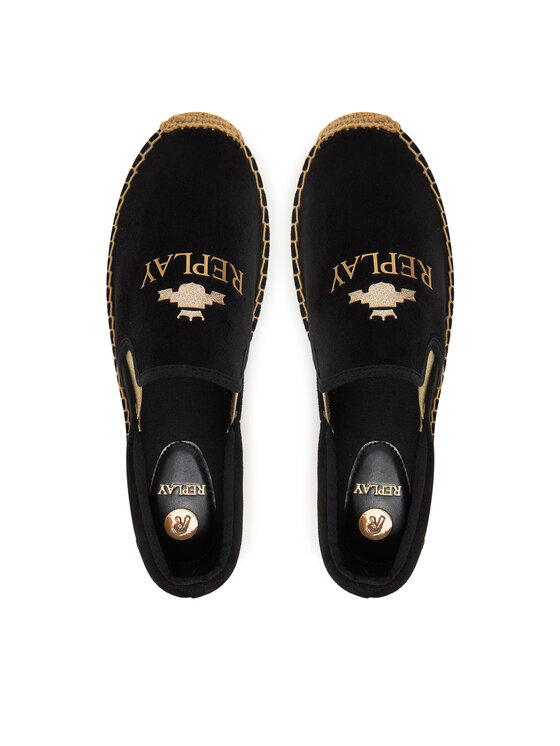 REPLAY Espadrilky REPLAY GWF22 .000.C0086T Čierna