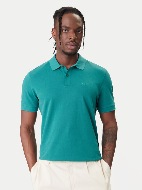BOSS BOSS Polo Pallas 50468362 Verde Regular Fit