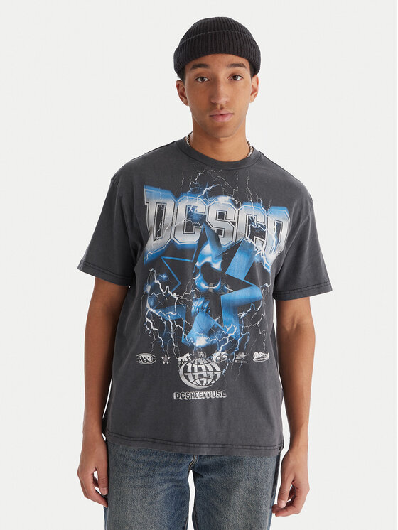 DC Shoes DC Shoes T-shirt Skull Shock EDYZT0435 Nero Regular Fit