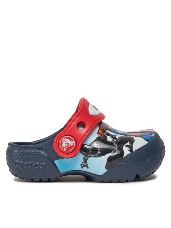 Crocs Šľapky Crocs Fl Avengers Patch Clog T Clog 207068 Tmavomodrá