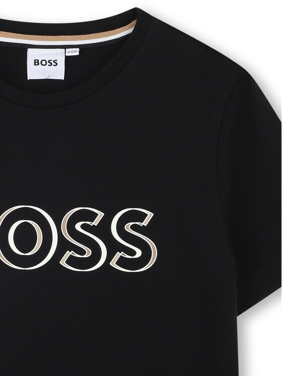 BOSS BOSS Marškinėliai J52034 D Juoda Slim Fit