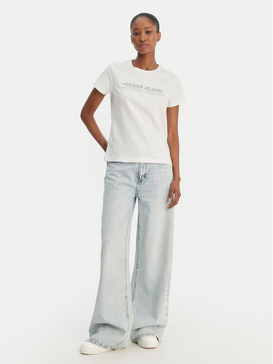 Guess Jeans Guess Jeans Camiseta W6GIC5 K8HM0 Blanco Regular Fit