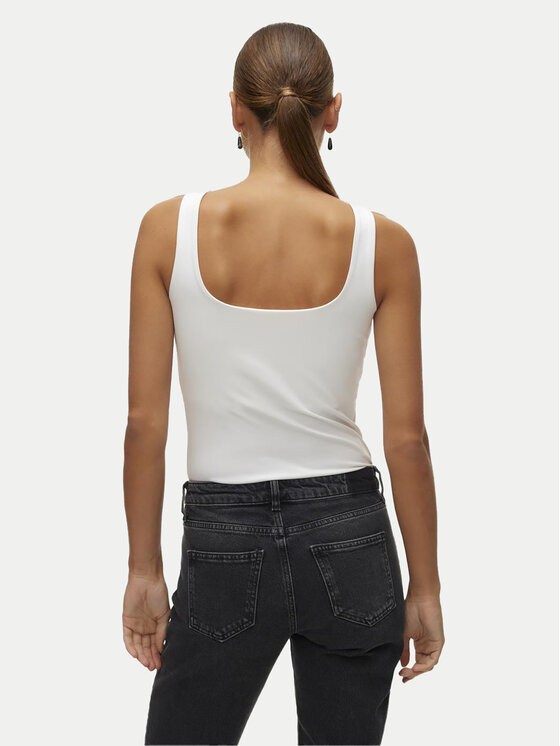 Vero Moda Vero Moda Топ Million 10305800 Білий Regular Fit