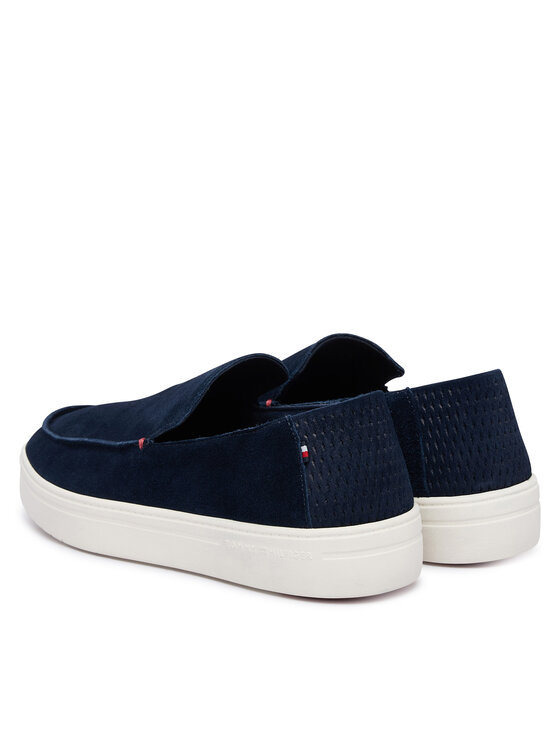 Tommy Hilfiger Lords Tommy Hilfiger Modern Light Suede Loafer FM0FM05924 Bleumarin