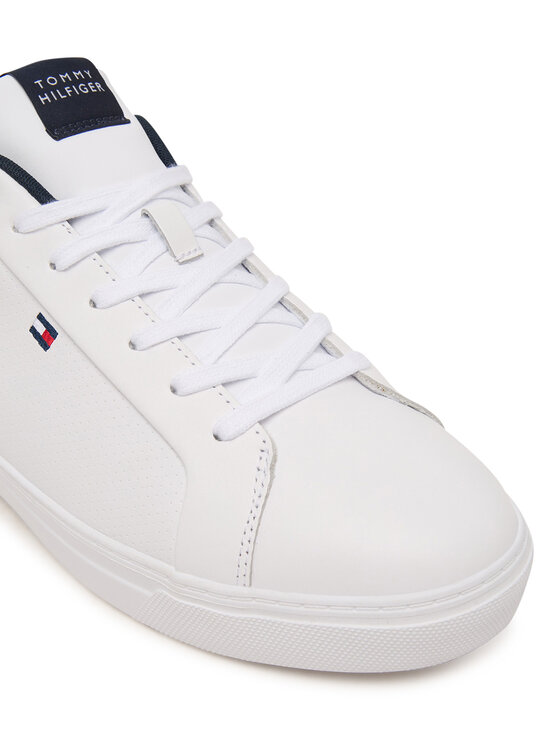 Tommy Hilfiger Sneakers Tommy Hilfiger Lightweight Pinperf Lth Sneaker FM0FM05981 Alb