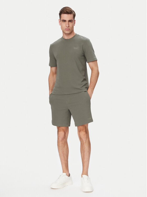 HUGO HUGO Camiseta Austin 50532011 Verde oscuro Regular Fit