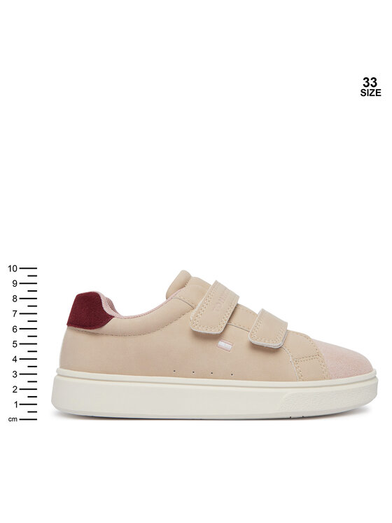 Tommy Hilfiger Zapatillas Tommy Hilfiger Low Cut Velcro Sneaker T1A9-35062-0315 S Beige claro