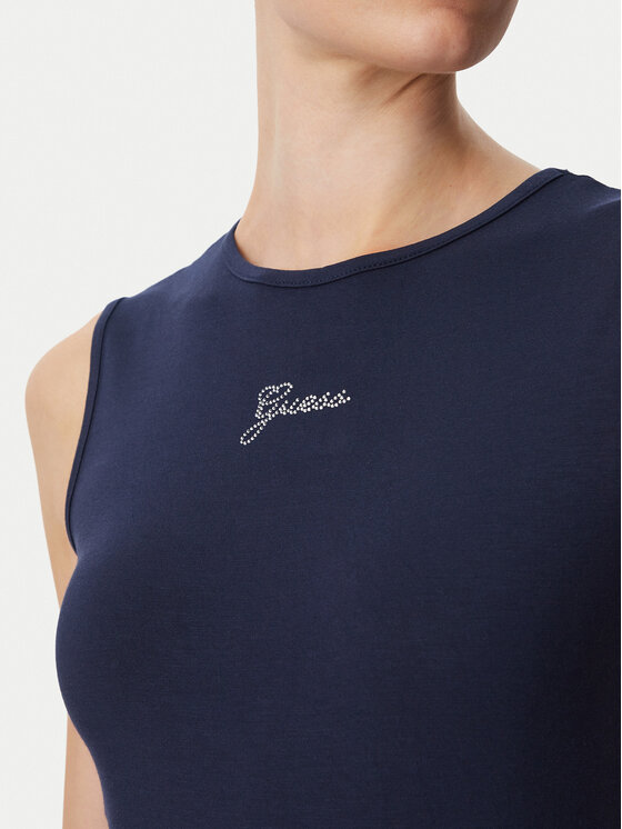 Guess Guess Top W6YP17 K3881 Azul marino Regular Fit