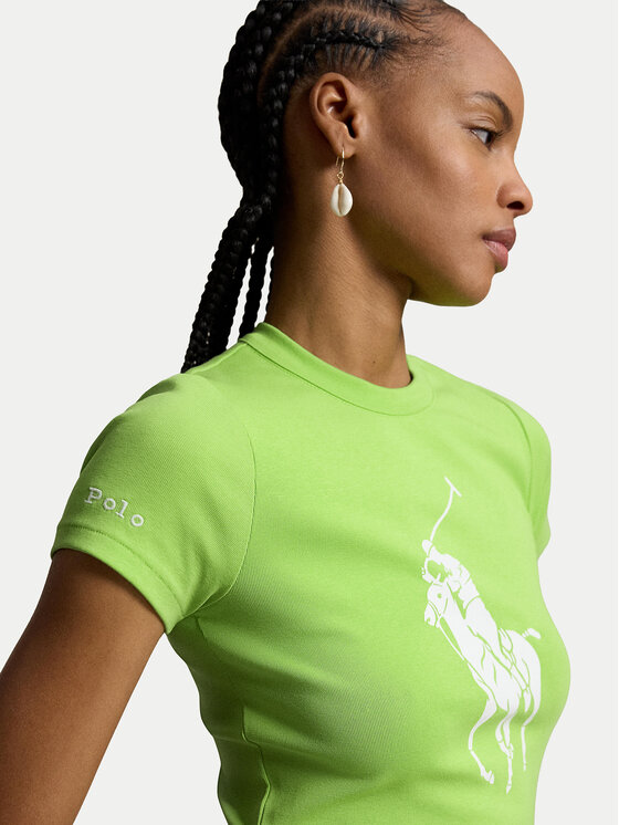 Polo Ralph Lauren Polo Ralph Lauren Camiseta 211A96259004 Verde claro Slim Fit
