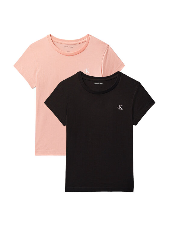 Calvin Klein Jeans Calvin Klein Jeans Conjunto de camisetas LVCKSJA50G Negro Regular Fit