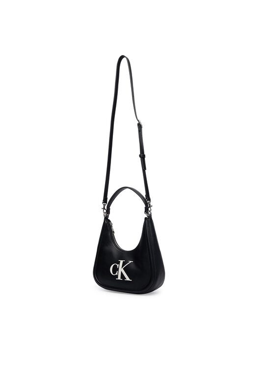 Calvin Klein Rankinė Calvin Klein Bold Ck Small Crescent LV04F3561G Juoda