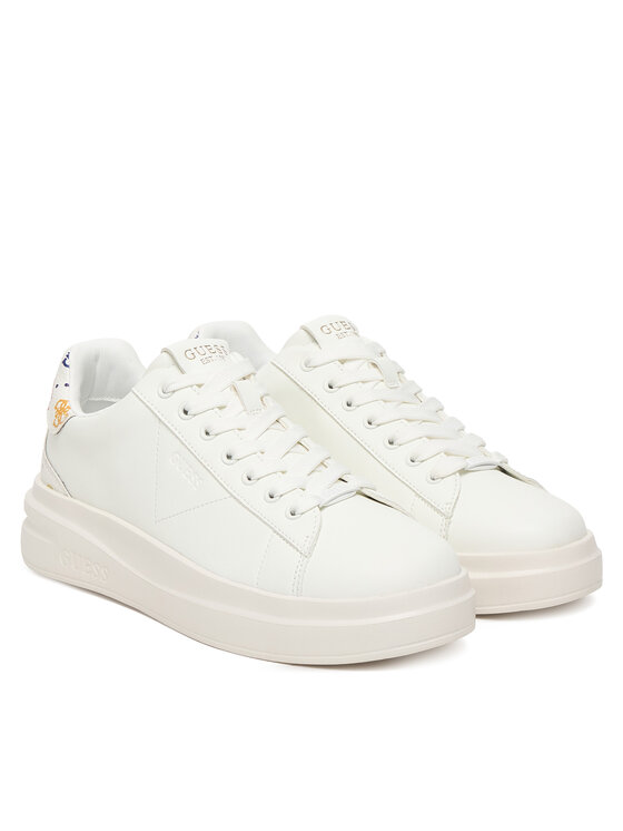 Guess Sneakersy Guess FLPE11 LEA12 Bílá