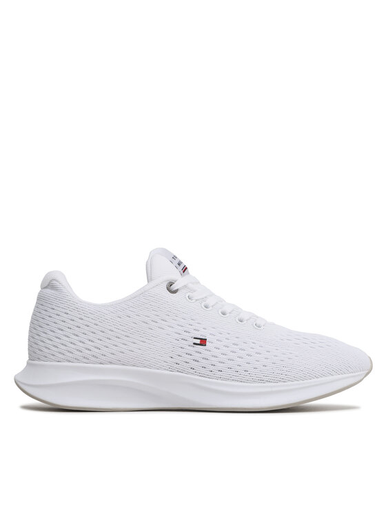 Tommy Hilfiger Sportcipők Tommy Hilfiger Lightweight Runner Knit FM0FM04700 Fehér