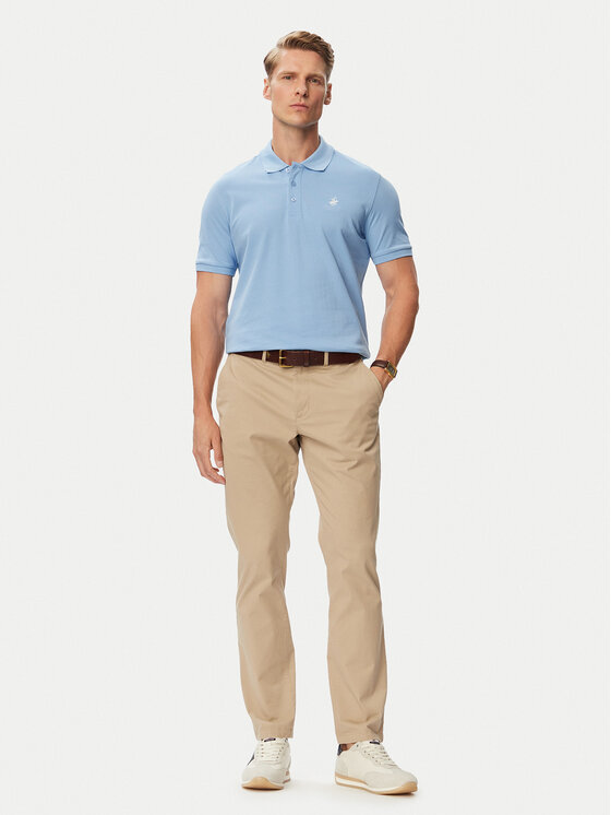 Beverly Hills Polo Club Beverly Hills Polo Club Поло P-SS26M-P450124 Світло-синій Regular Fit
