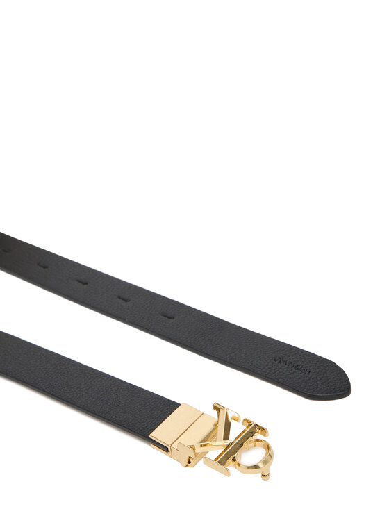 Calvin Klein Ženski pas Calvin Klein Facet Ck Buckle 25Mm Pebble Rev/ LV04F7044G Črna