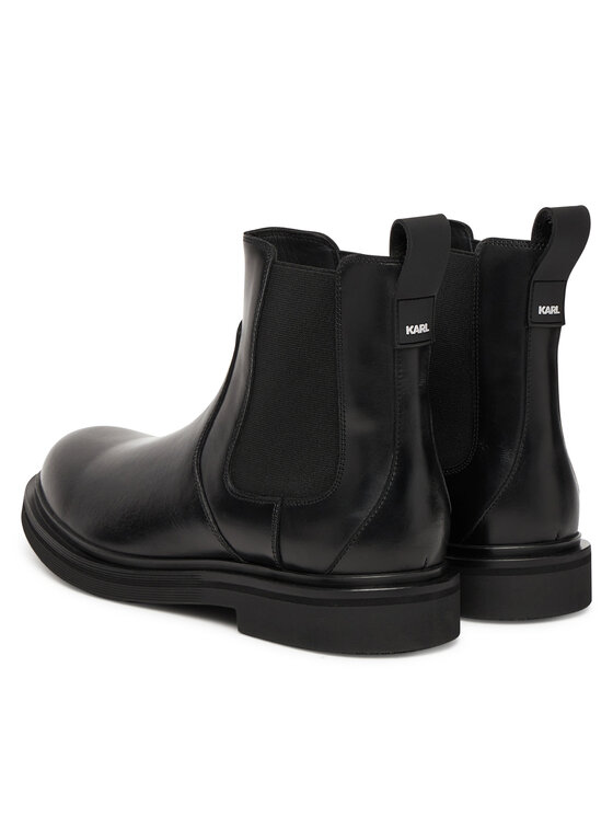 KARL LAGERFELD Členková obuv s elastickým prvkom KARL LAGERFELD KL12244 Čierna