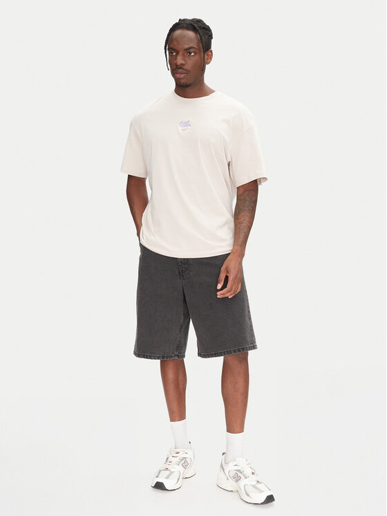 Jack & Jones Jack & Jones Marškinėliai Ames 12268471 Smėlio Relaxed Fit