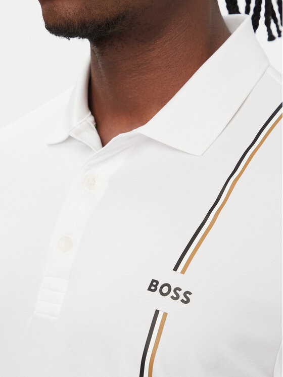 BOSS BOSS Polo PL_TOC Game 3 50563363 Blanco Regular Fit