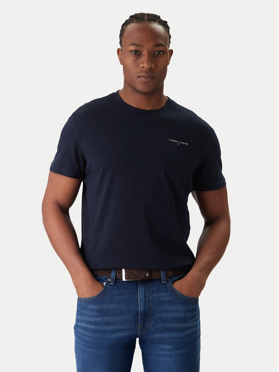 Tommy Jeans Tommy Jeans Conjunto de camisetas Linear DM0DM22316 Azul marino Slim Fit