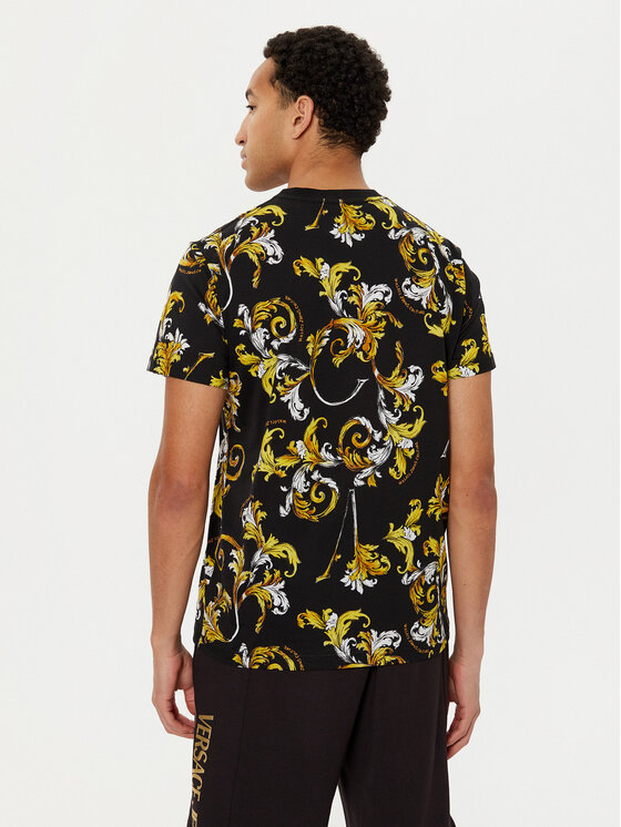 Versace Jeans Couture Versace Jeans Couture Футболка 78GAH6S0 Чорний Slim Fit
