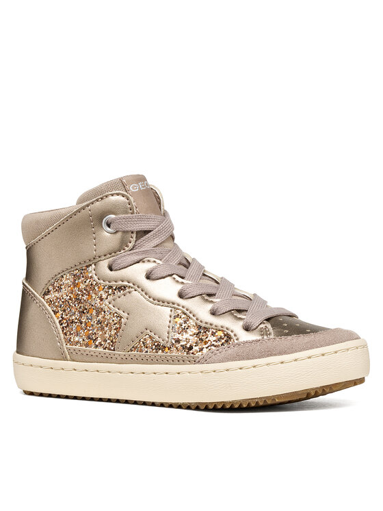 Geox Sneakersy Geox J Kalispera Girl J664GB 0NFEW C6028 D Złoty