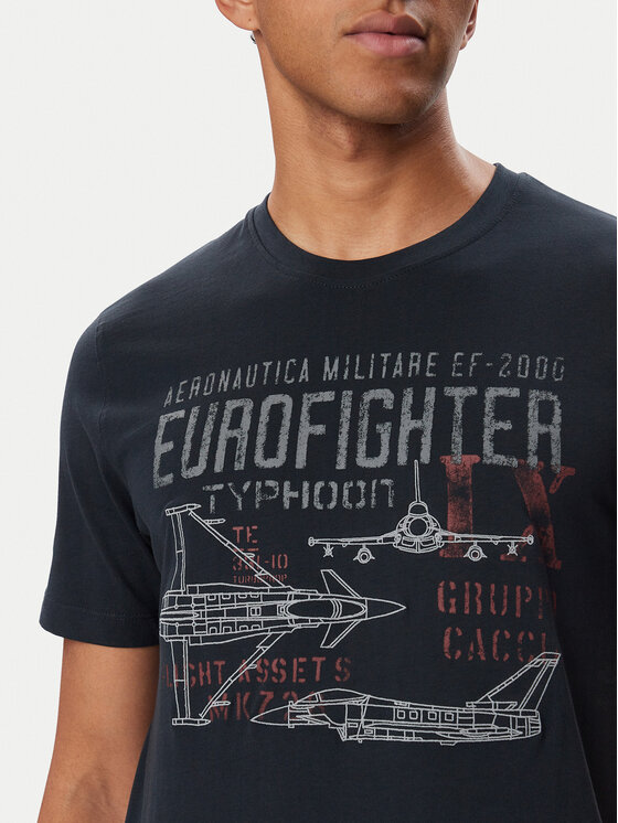 Aeronautica Militare Aeronautica Militare Camiseta 262TS2585UJ00750 Azul marino Regular Fit
