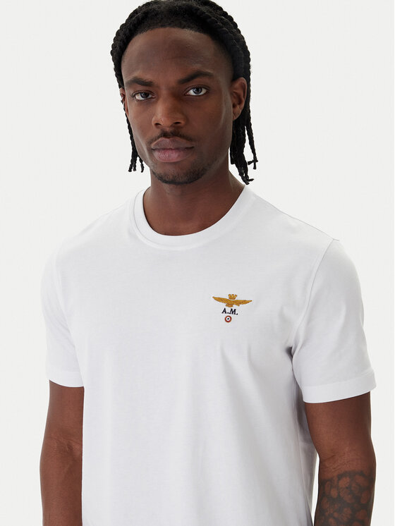 Aeronautica Militare Aeronautica Militare Camiseta 261TS1580UJ00372 Blanco Regular Fit