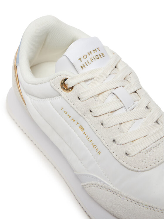 Tommy Hilfiger Sneakersy Tommy Hilfiger Essential Runner FW0FW08332 Biela