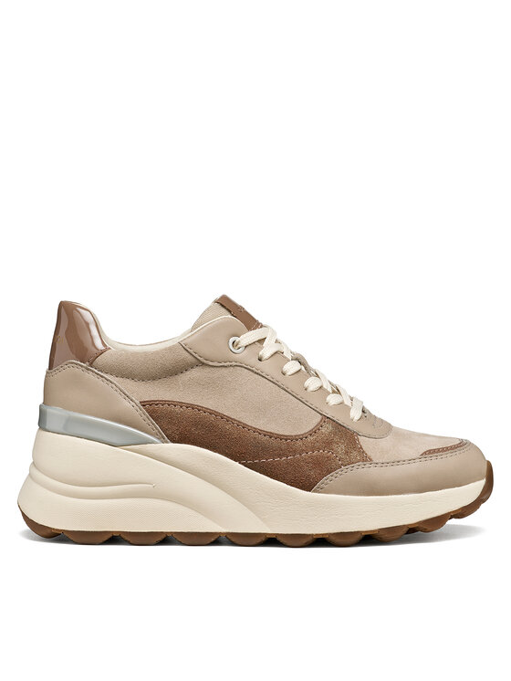 Geox Sneakersy Geox D Spherica Ec13 D65WAB 2285 C5288 Béžová