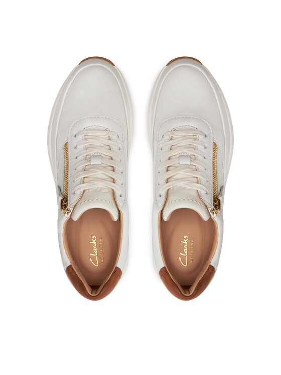 Clarks Снікерcи Clarks Tivoli Zip 26176650 Écru