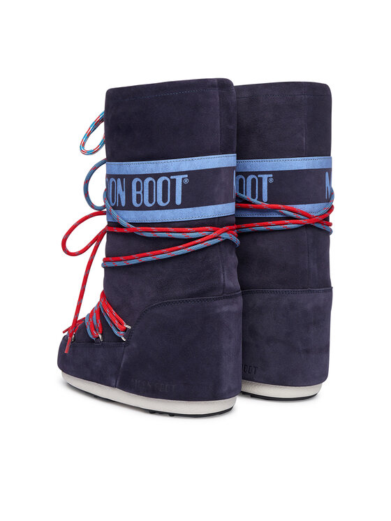 Moon Boot Снігоходи Moon Boot Mb Icon Suede Laces 80D1403050 Cиній