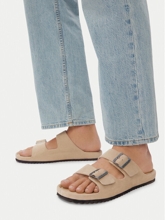 Guess Jeans Шльопанці Guess Jeans EO-KANSAS-01 126AM Світло-бежевий