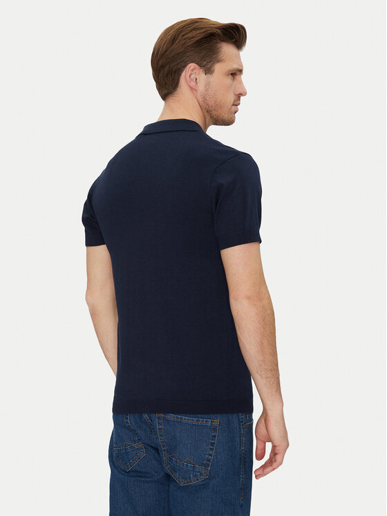 Blend Blend Polo majica 20718362 Mornarsko modra Regular Fit