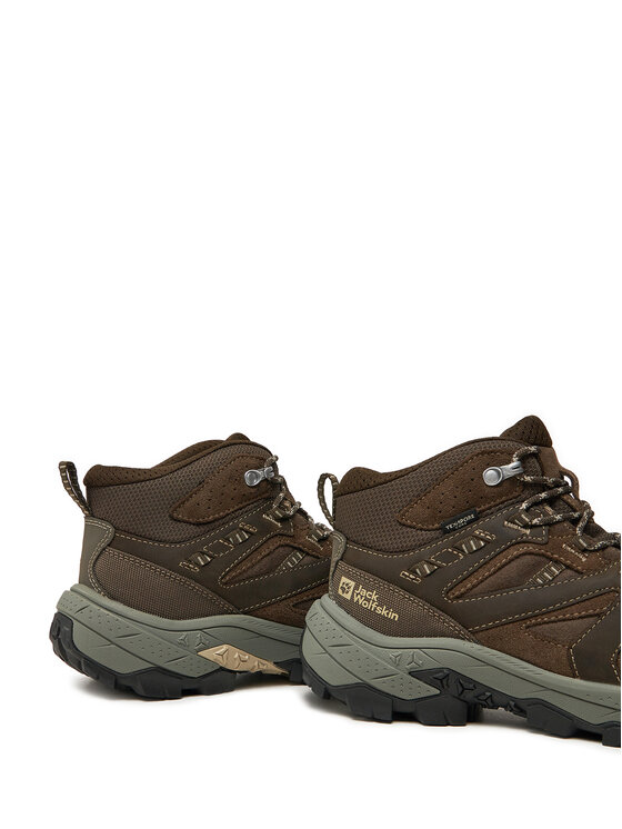 Jack Wolfskin Pārgājienu apavi Jack Wolfskin Vojo Tour Lt Texapore Mid M A62074 Brūns