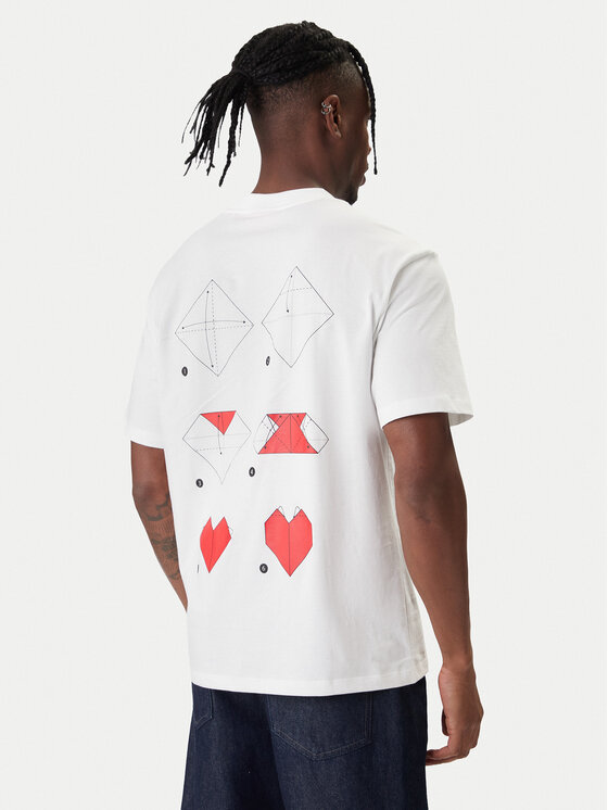 HUGO HUGO Camiseta Dalentin 50553429 Blanco Relaxed Fit