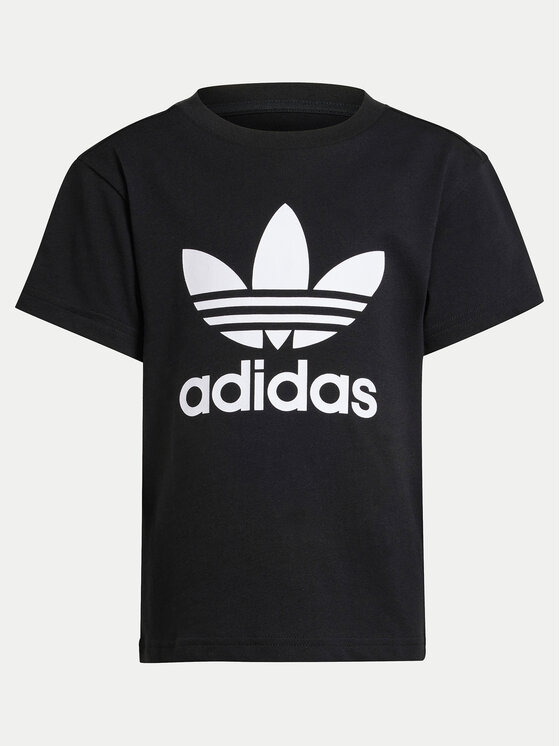 adidas adidas Футболка adicolor Trefoil IY2385 Чорний Regular Fit