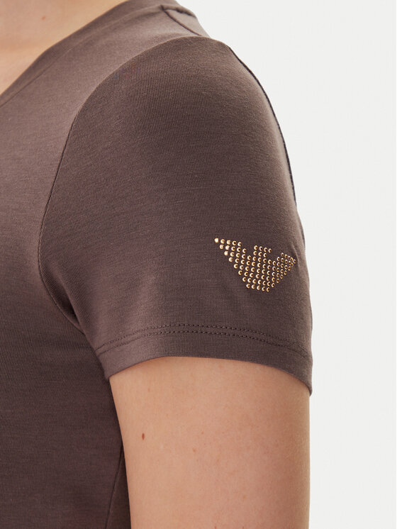 EA7 Emporio Armani EA7 Emporio Armani Camiseta 8NTT65 TJDQZ U6063 Marrón Slim Fit