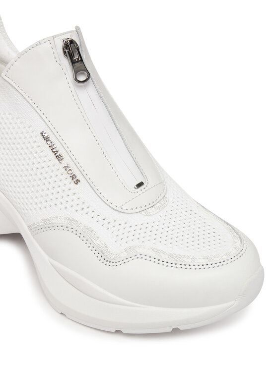 MICHAEL Michael Kors Laisvalaikio batai MICHAEL Michael Kors Zuma Mixed-Media Trainer 43F5ZUFP3L Balta