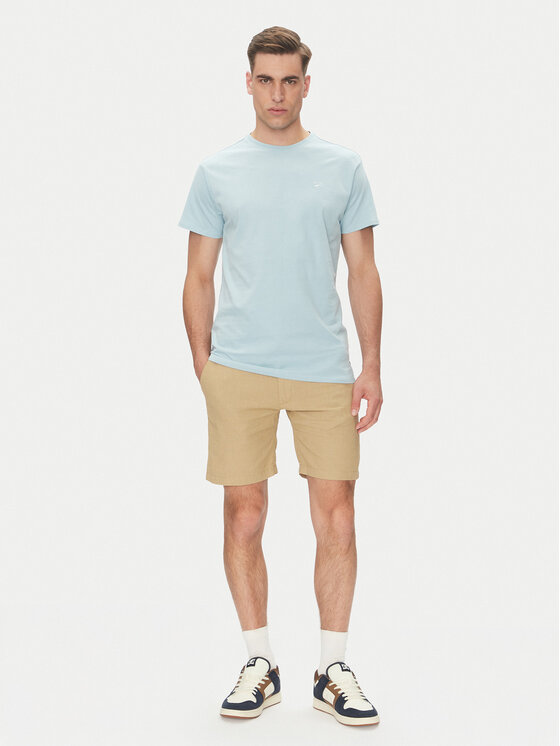 INDICODE INDICODE Majica Kloge 40-915 Modra Regular Fit
