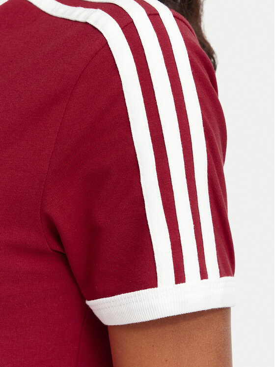 adidas adidas Camiseta 3-Stripes Slim KS4779 Rojo Regular Fit