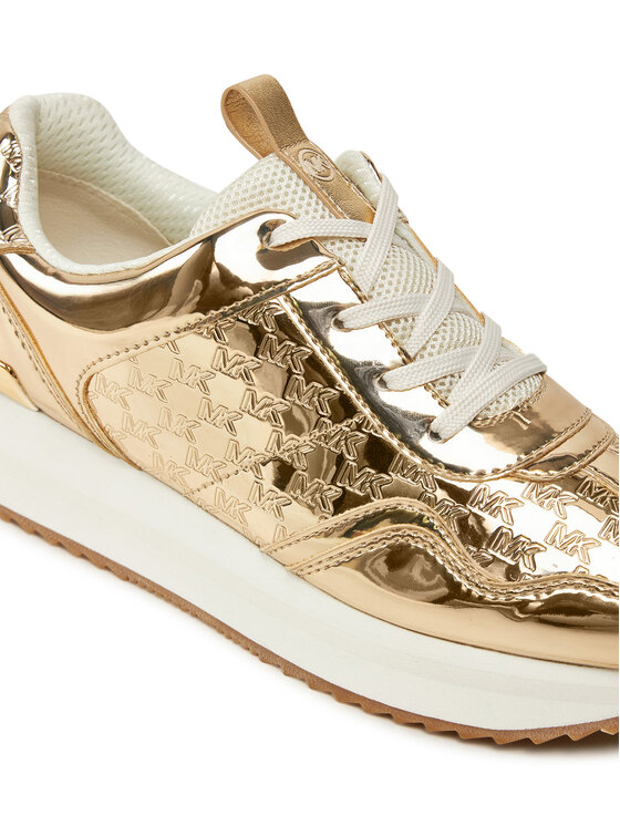 MICHAEL Michael Kors Sneakersy MICHAEL Michael Kors Raina Trainer 43F4RNFSAE Złoty