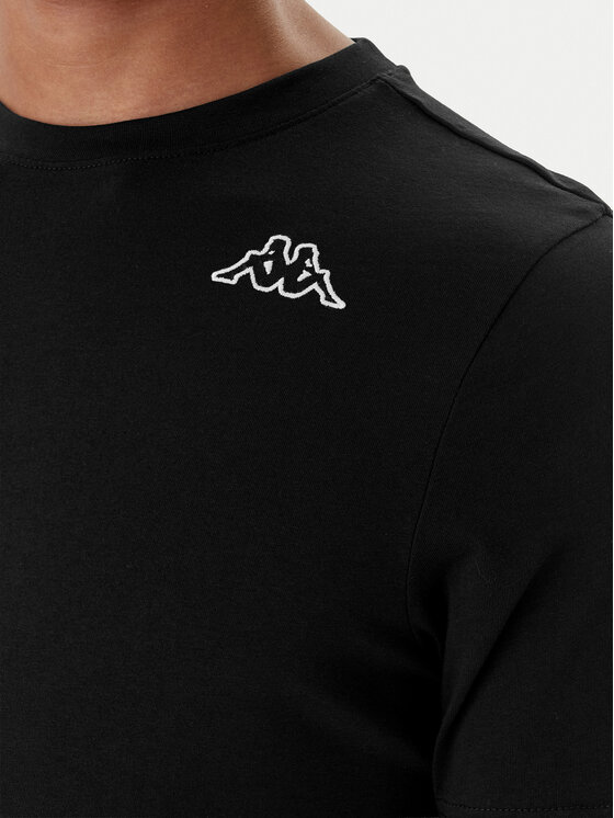 Kappa Kappa Conjunto de camisetas Logo Myrto 322563W Negro Regular Fit