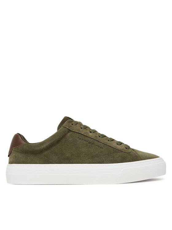 Tommy Hilfiger Laisvalaikio batai Tommy Hilfiger Premium Dress Cupsole FM0FM05573 Chaki